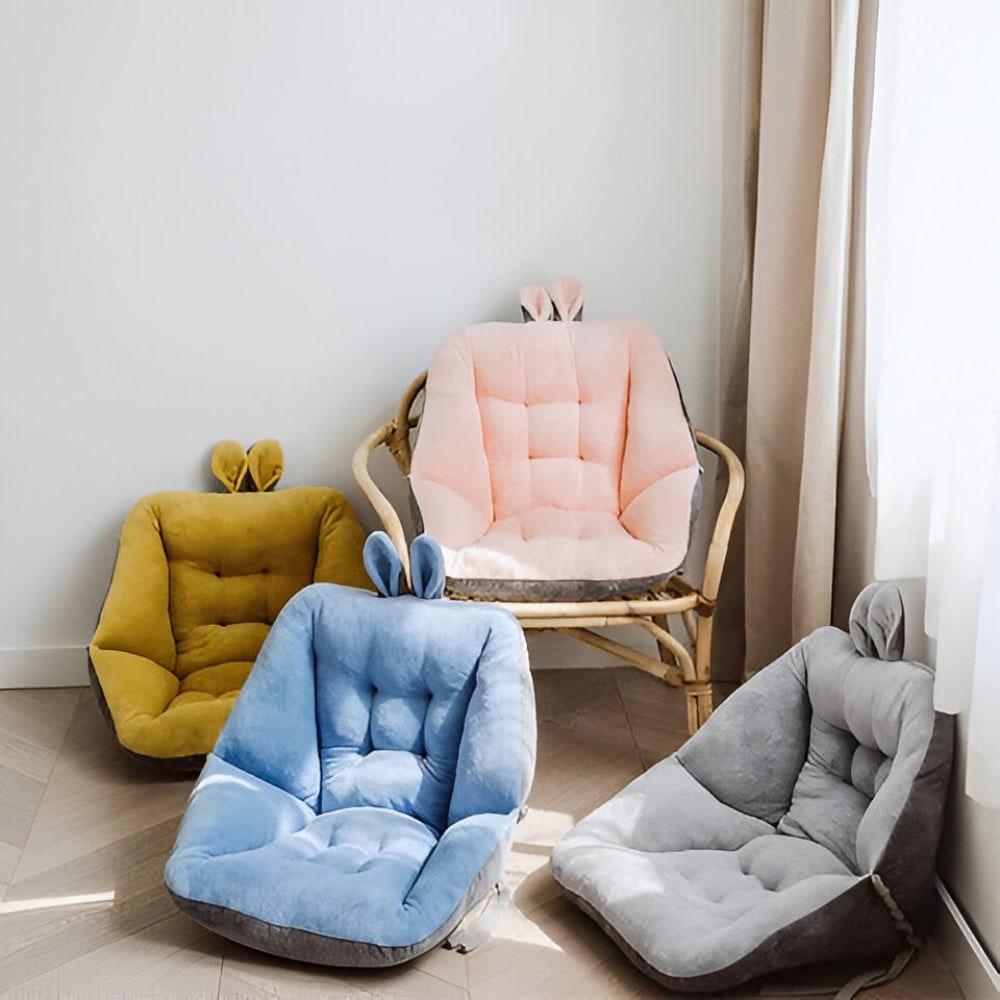 Coussin de chaise avec dossier et oreilles de lapin
