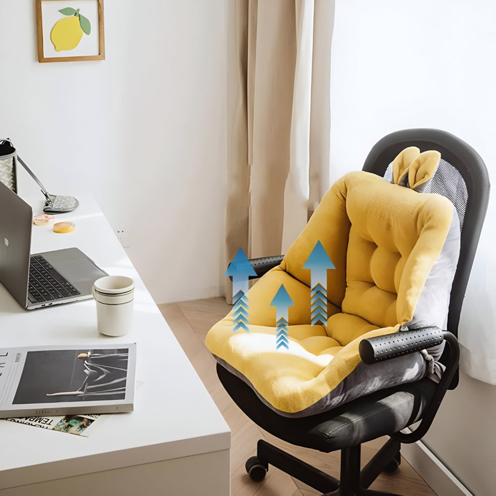 Coussin de chaise avec dossier et oreilles de lapin