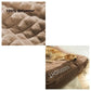 Panier pour chien en peluche gaufrée avec housse lavable