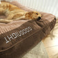 Panier pour chien en peluche gaufrée avec housse lavable