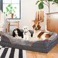 Panier pour chien en mousse avec housse polaire amovible