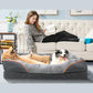 Panier pour chien en mousse avec housse polaire amovible