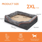 Panier pour chien en mousse avec housse polaire amovible