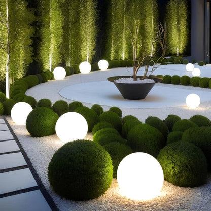 Globe lumineux extérieur portable à lumière chaude