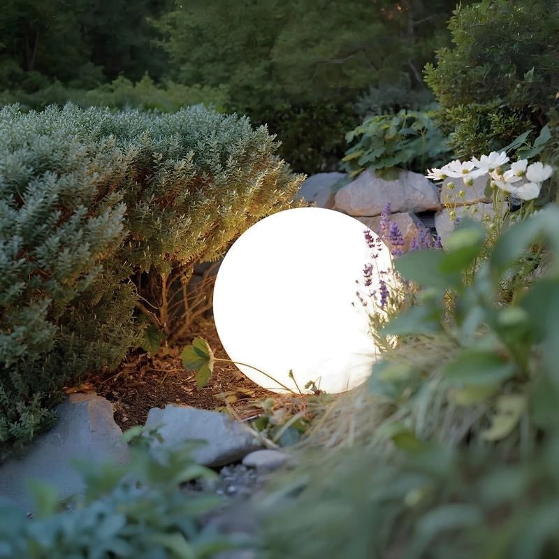 Globe lumineux extérieur portable à lumière chaude