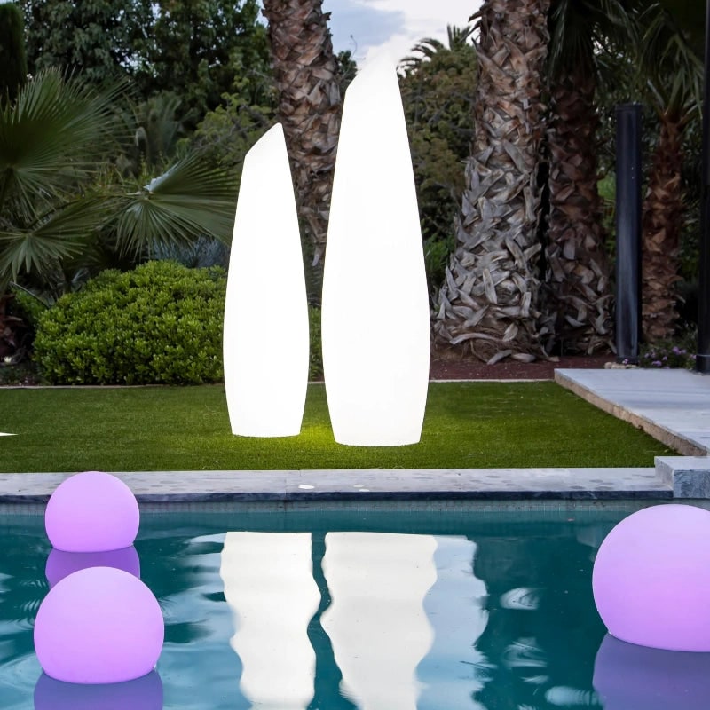 Globe lumineux extérieur portable à lumière chaude