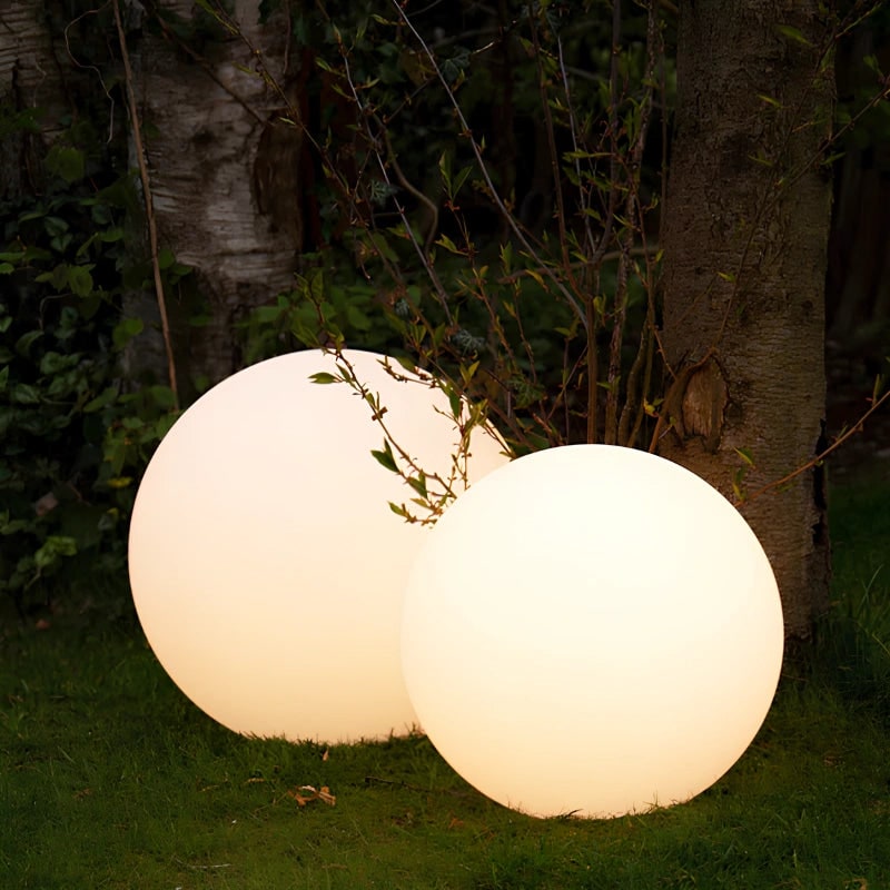 Globe lumineux extérieur portable à lumière chaude