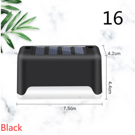 Lampe solaire pour marche et clôture à lumière chaude