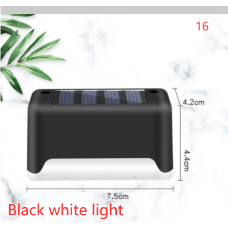 Lampe solaire pour marche et clôture à lumière chaude