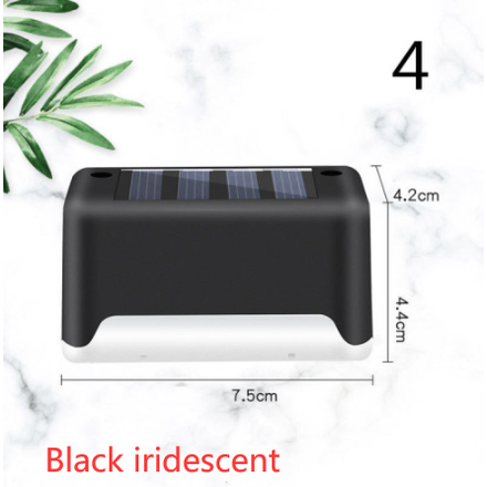 Lampe solaire pour marche et clôture à lumière chaude