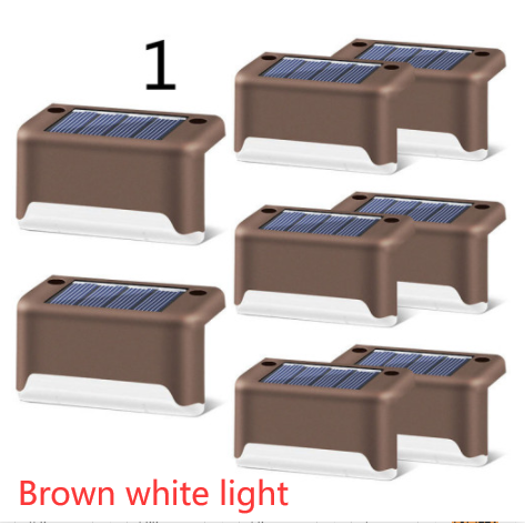 Lampe solaire pour marche et clôture à lumière chaude