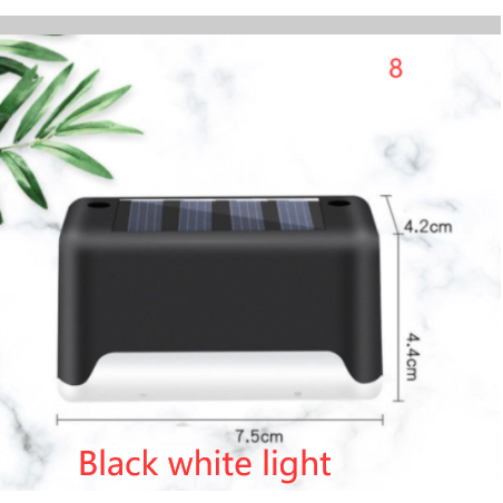 Lampe solaire pour marche et clôture à lumière chaude