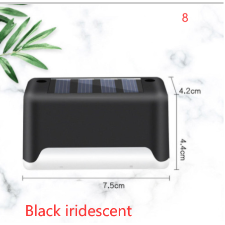 Lampe solaire pour marche et clôture à lumière chaude