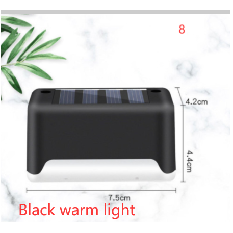 Lampe solaire pour marche et clôture à lumière chaude
