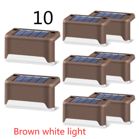 Lampe solaire pour marche et clôture à lumière chaude