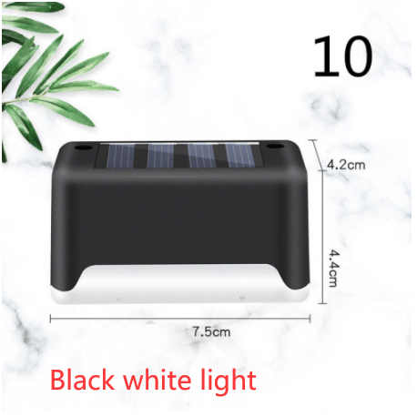 Lampe solaire pour marche et clôture à lumière chaude