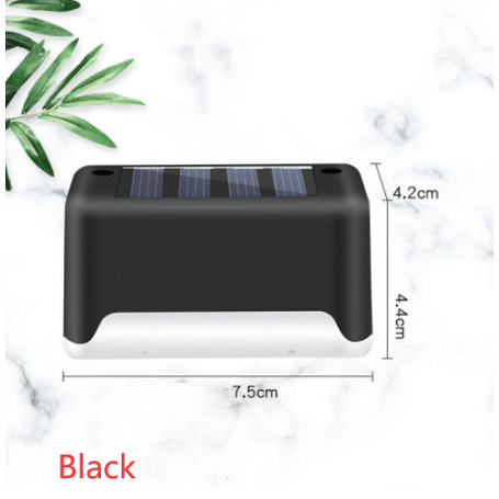 Lampe solaire pour marche et clôture à lumière chaude