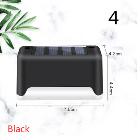 Lampe solaire pour marche et clôture à lumière chaude