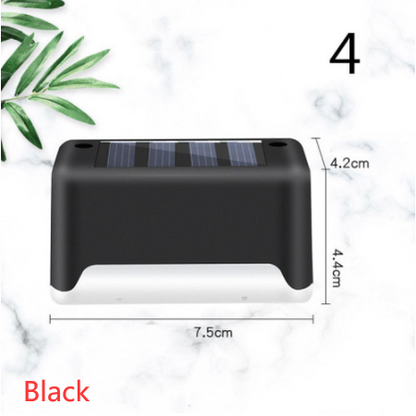 Lampe solaire pour marche et clôture à lumière chaude