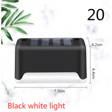 Lampe solaire pour marche et clôture à lumière chaude