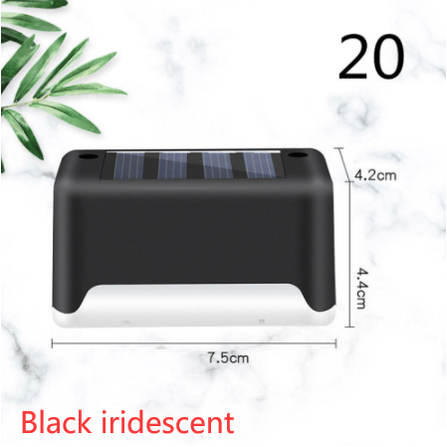 Lampe solaire pour marche et clôture à lumière chaude