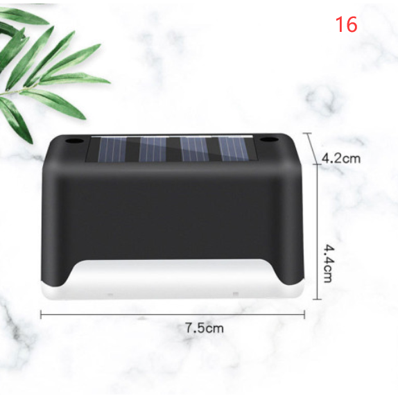 Lampe solaire pour marche et clôture à lumière chaude