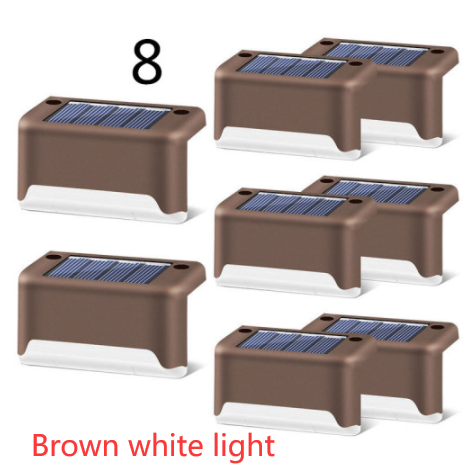 Lampe solaire pour marche et clôture à lumière chaude
