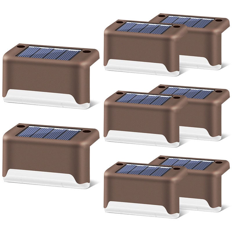Lampe solaire pour marche et clôture à lumière chaude