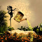 Lampe solaire de jardin en forme d'arrosoir à guirlande lumineuse