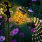 Lampe solaire de jardin en forme d'arrosoir à guirlande lumineuse
