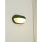 Applique extérieure ovale à diffuseur en verre rainuré