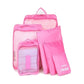 Lot de six pochettes de rangement de valise avec panneaux filet