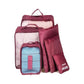 Lot de six pochettes de rangement de valise avec panneaux filet