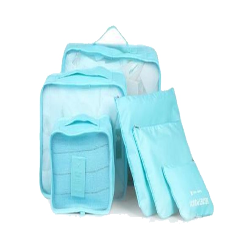Lot de six pochettes de rangement de valise avec panneaux filet
