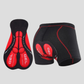 Sous-short de cyclisme rembourré en gel avec panneaux filet