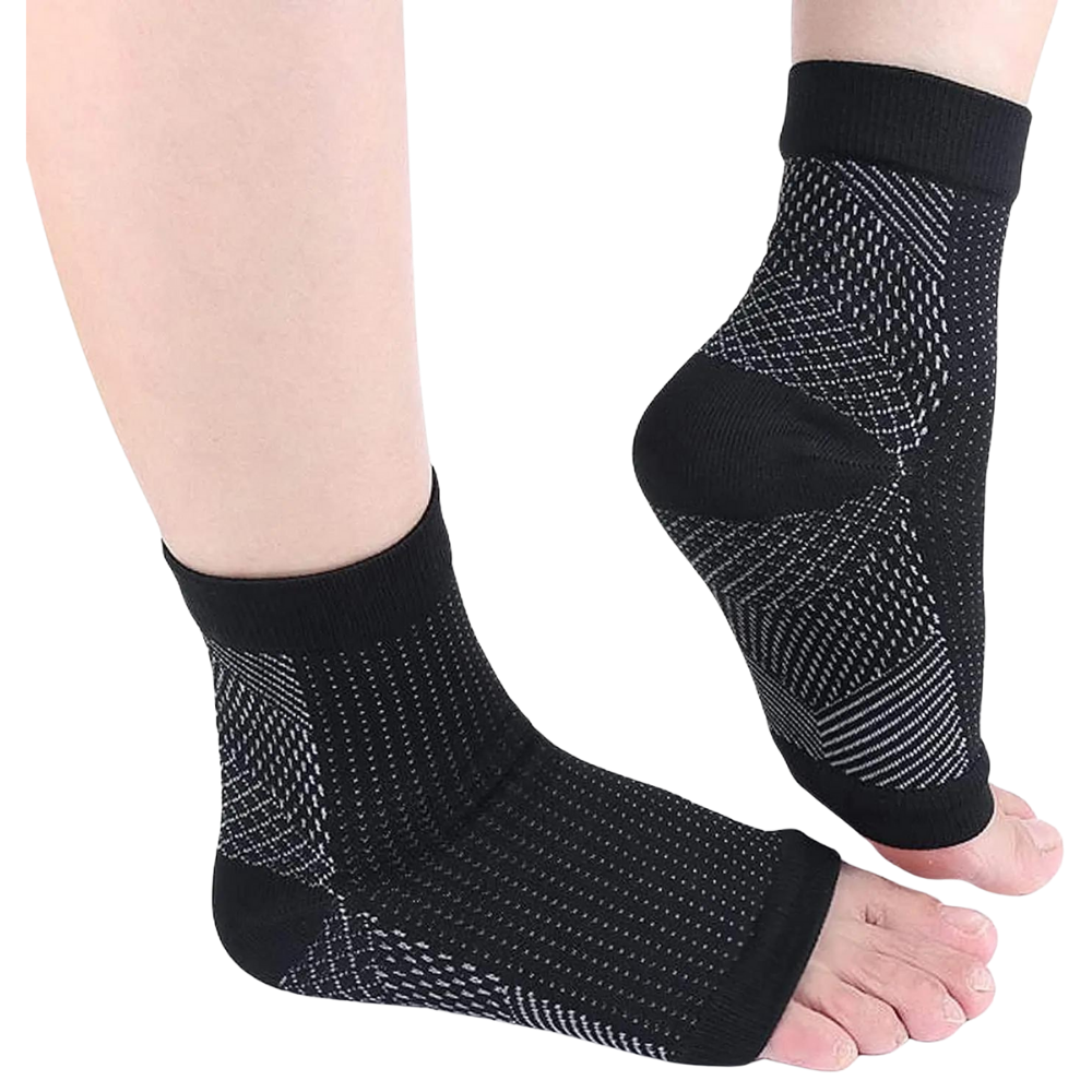 Chaussettes de maintien à bout ouvert, une paire