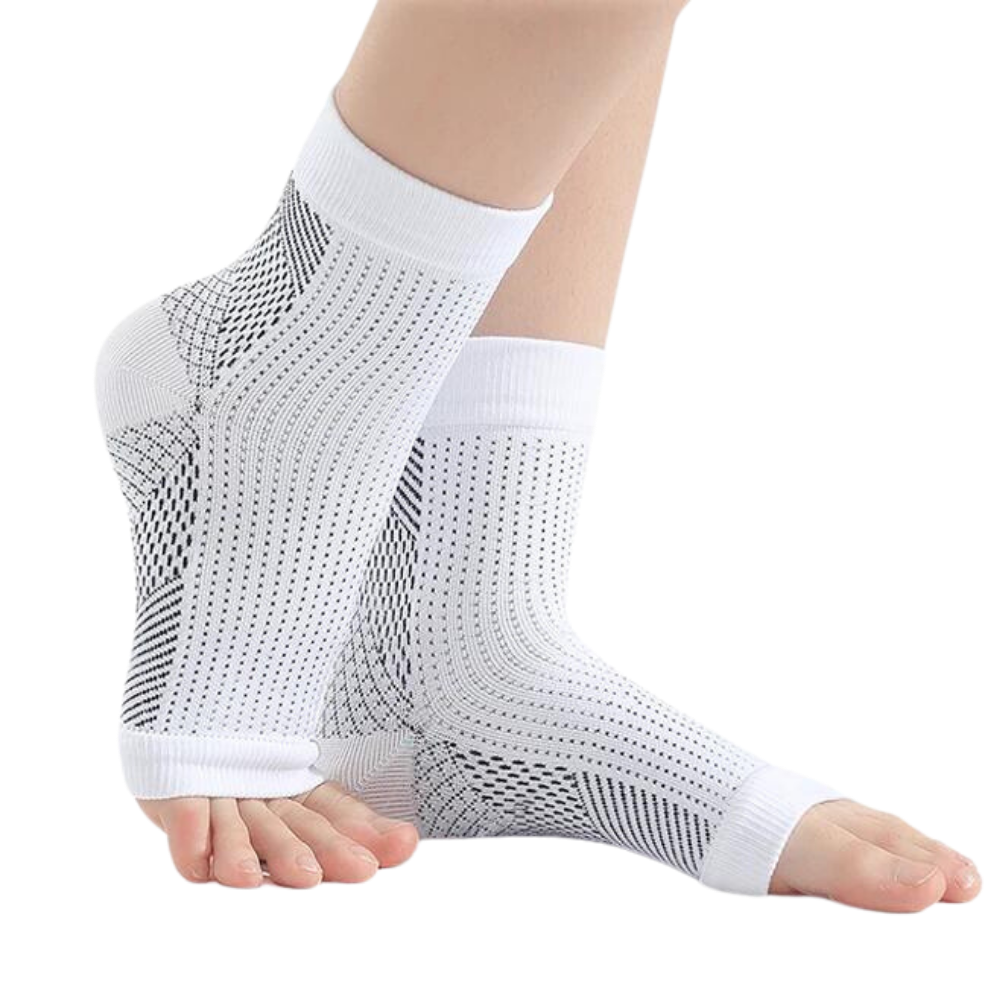 Chaussettes de maintien à bout ouvert, une paire