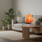 Lampe de table en papier à base trépied