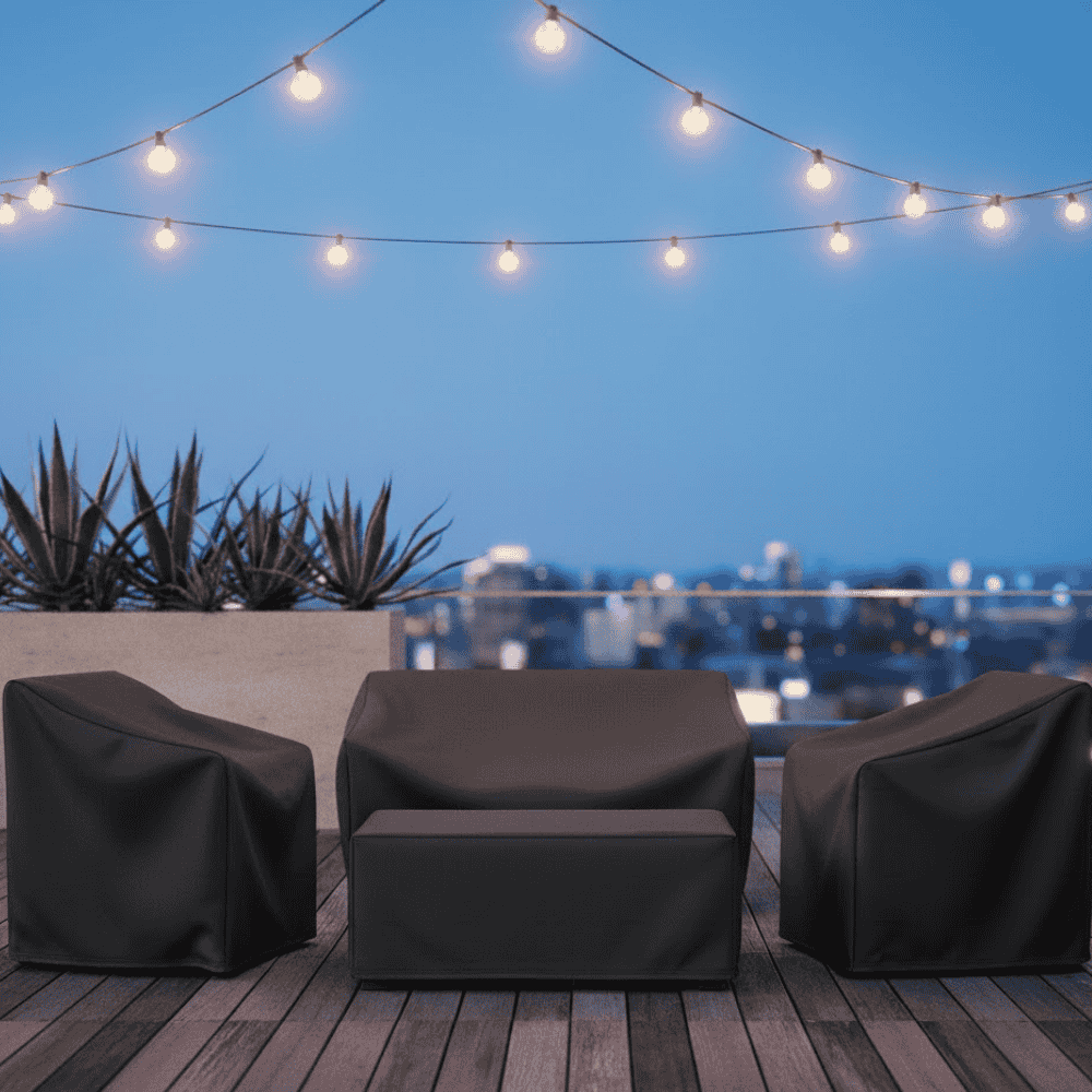 Housse de protection pour mobilier de jardin en polyester