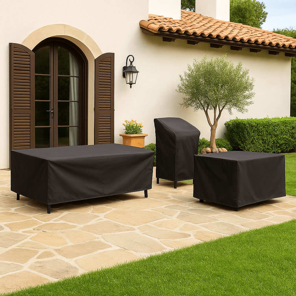 Housse de protection pour mobilier de jardin en polyester
