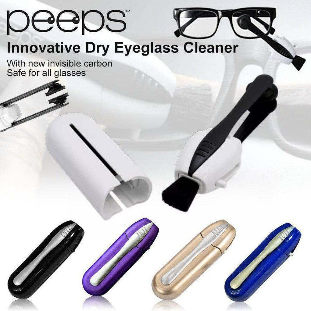 Nettoyeur de lunettes compact à tampons de carbone