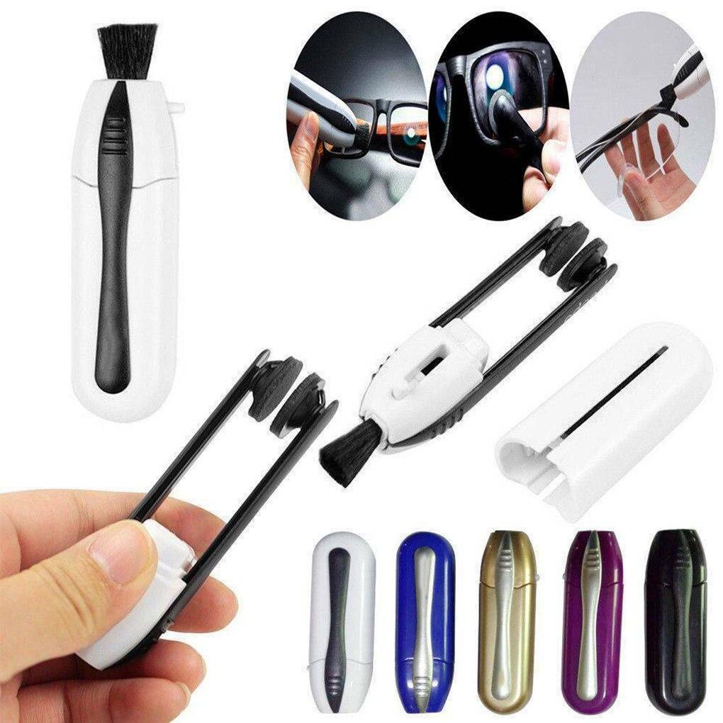 Nettoyeur de lunettes compact à tampons de carbone