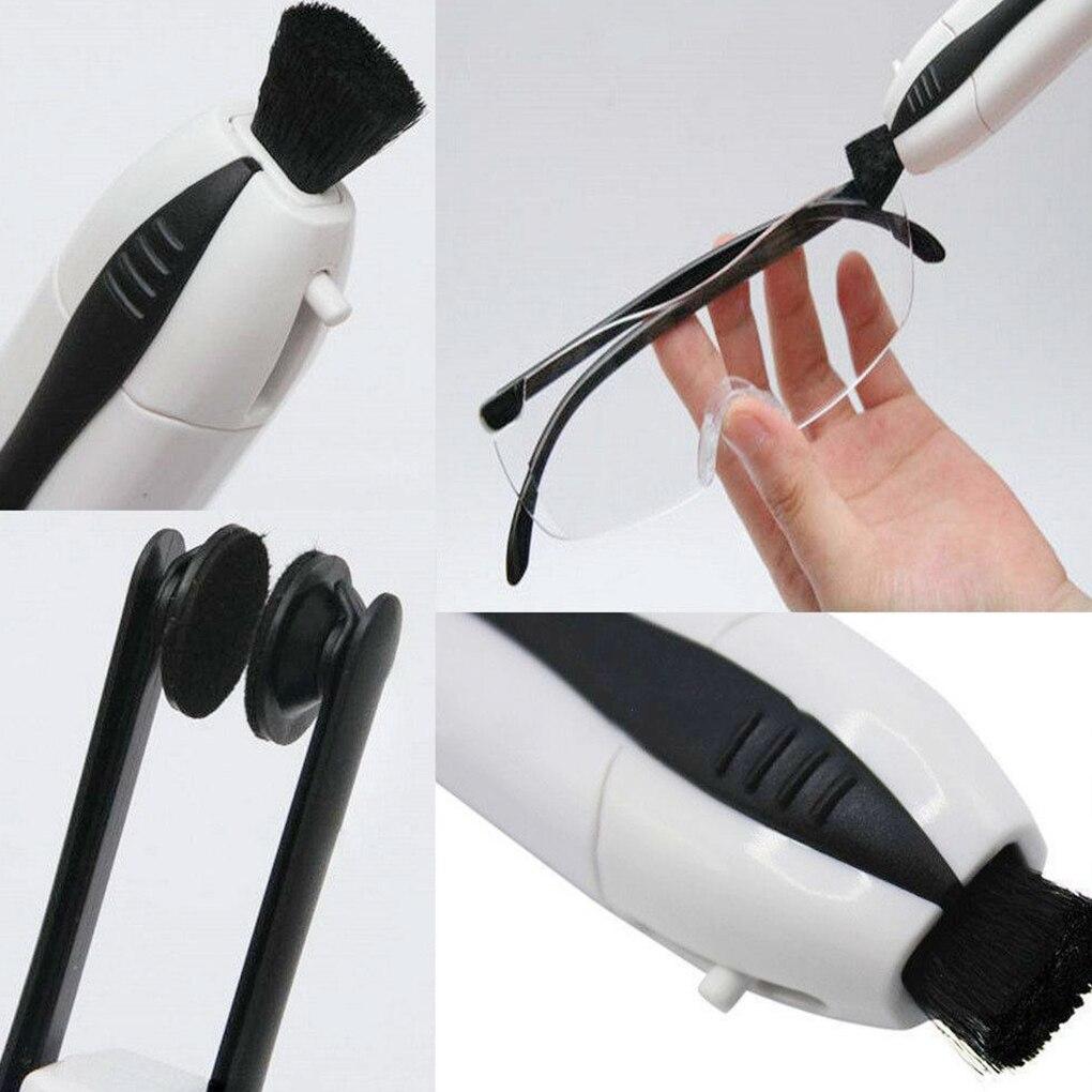 Nettoyeur de lunettes compact à tampons de carbone