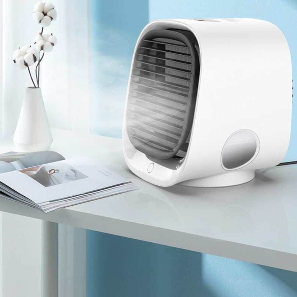 Ventilateur de table avec brumisation, réservoir de 300 ml