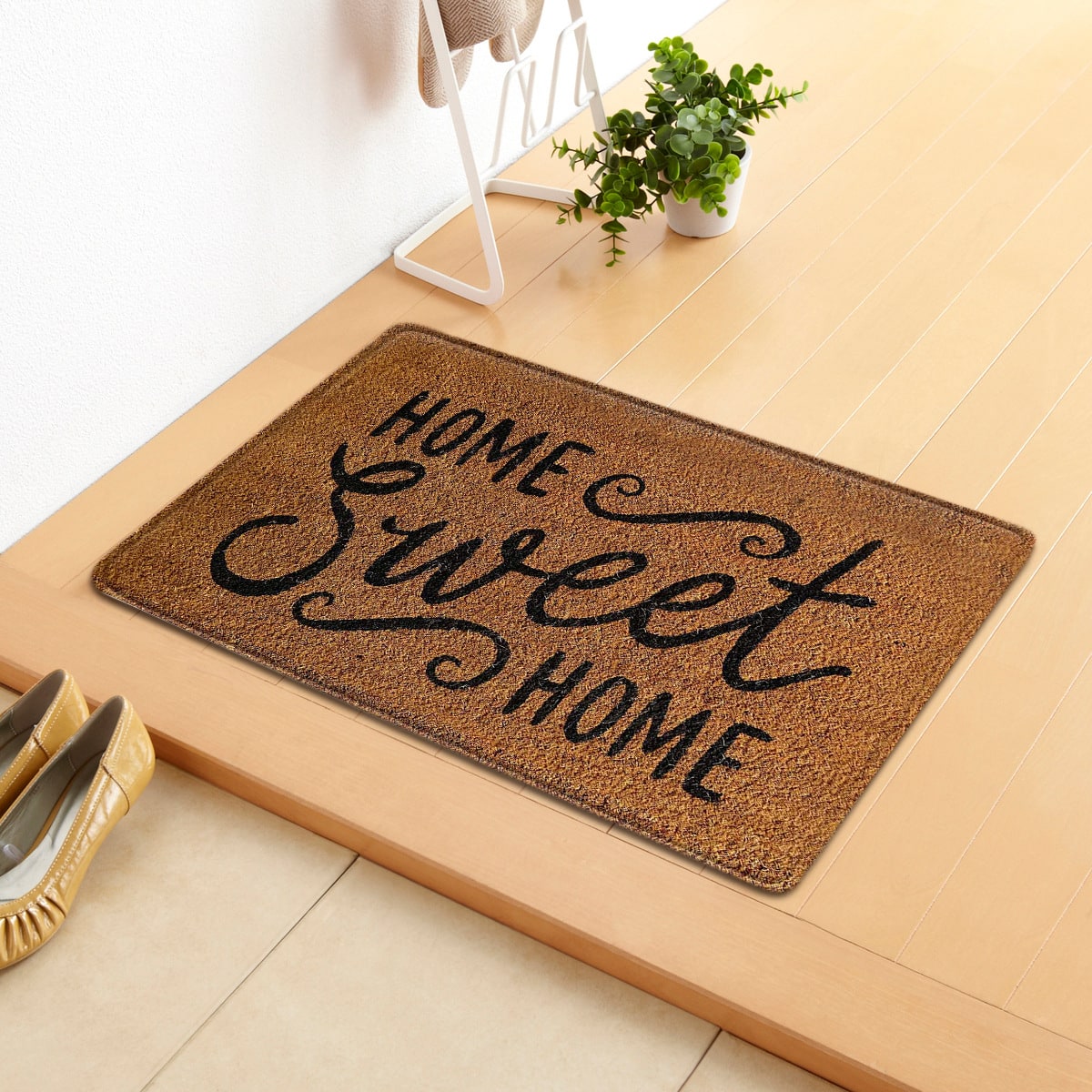 Tapis d'entrée lavable à illustrations d'animaux