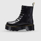Bottines à plateforme avec lacets et fermeture latérale