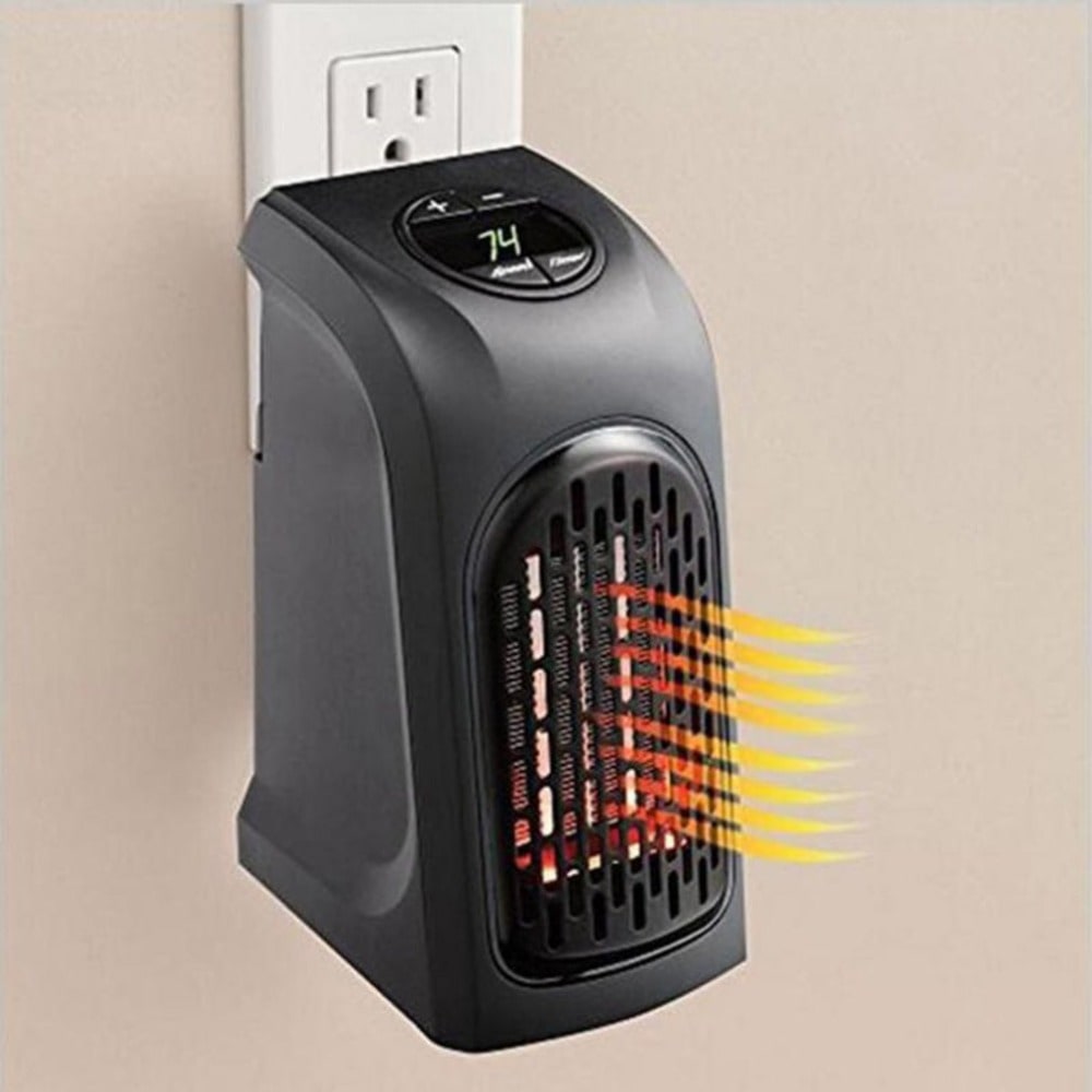 Chauffage céramique sur prise avec thermostat et minuterie