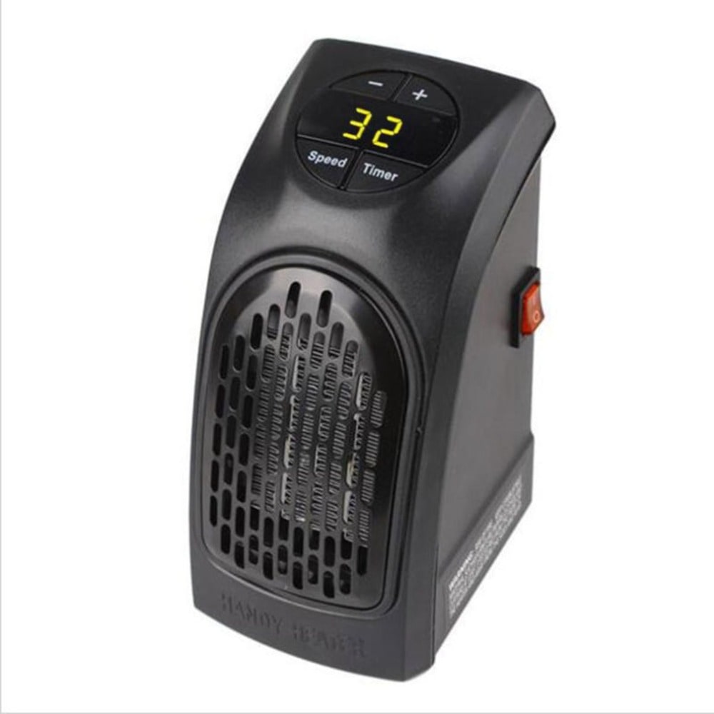 Chauffage céramique sur prise avec thermostat et minuterie