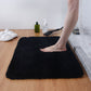 Tapis de salle de bain en microfibre pelucheuse