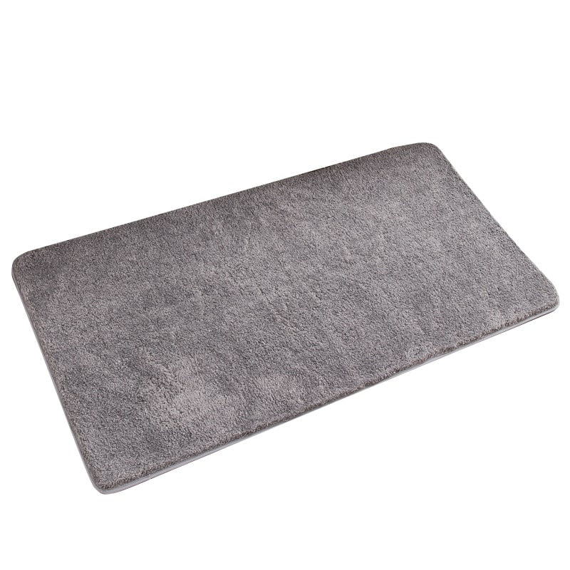 Tapis de bain à poils longs en microfibre avec envers antidérapant